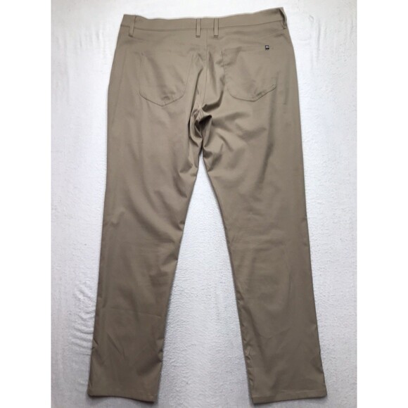 TRAVIS MATHEW Open To Close Golf Pant Men 38(40x32 fit) Tan Performance Stretch - Picture 2 of 16